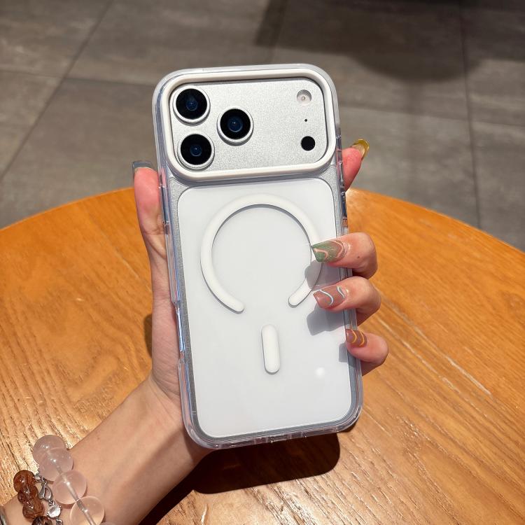 Dual-Color MagSafe Magnetic PC Hybrid TPU Phone Case