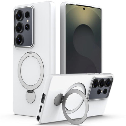 Gen1.5 Pivot Ring Holder TPU Hybrid PC Phone Case, For Samsung Galaxy S24 FE 5G, For Samsung Galaxy S24 Ultra 5G