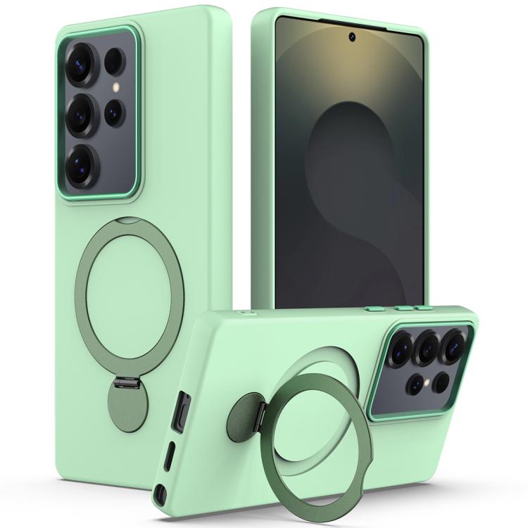 Gen1.5 Pivot Ring Holder TPU Hybrid PC Phone Case, For Samsung Galaxy S24 FE 5G, For Samsung Galaxy S24 Ultra 5G