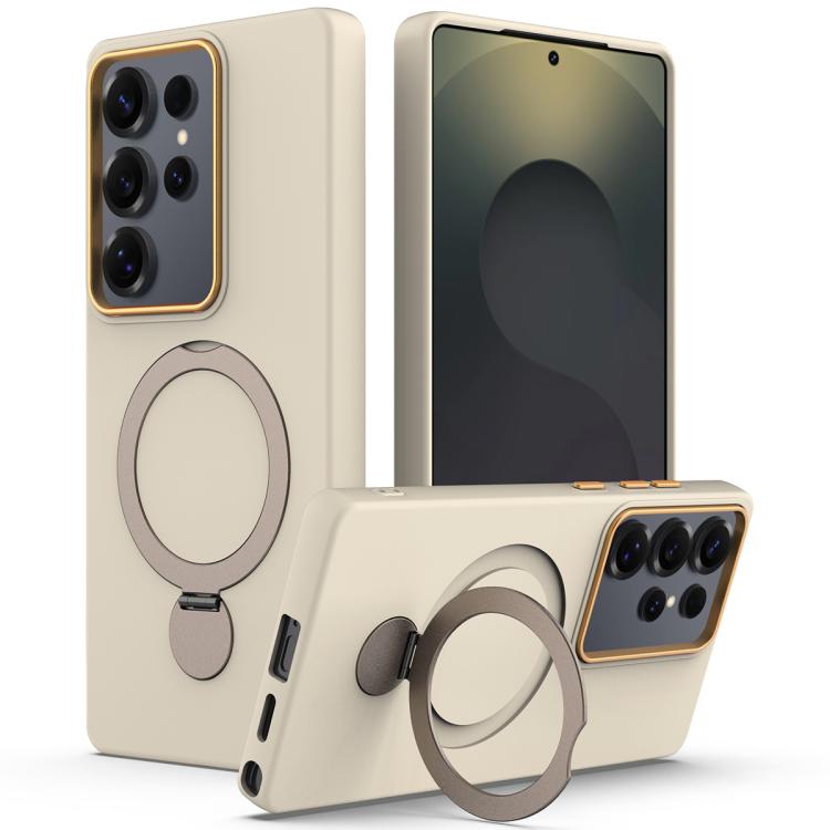 Gen1.5 Pivot Ring Holder TPU Hybrid PC Phone Case, For Samsung Galaxy S24 FE 5G, For Samsung Galaxy S24 Ultra 5G