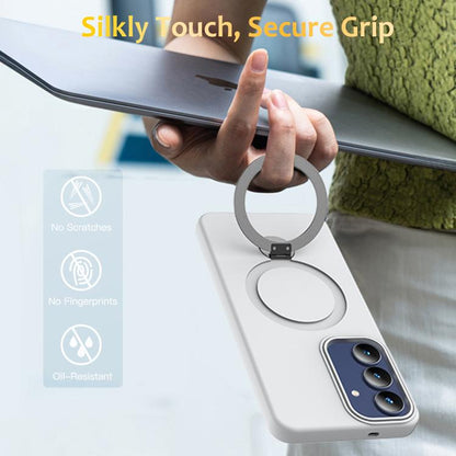 Gen1.5 Pivot Ring Holder TPU Hybrid PC Phone Case, For Samsung Galaxy S24 FE 5G, For Samsung Galaxy S24 Ultra 5G