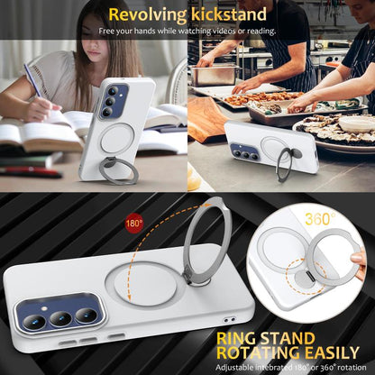Gen1.5 Pivot Ring Holder TPU Hybrid PC Phone Case, For Samsung Galaxy S24 FE 5G, For Samsung Galaxy S24 Ultra 5G