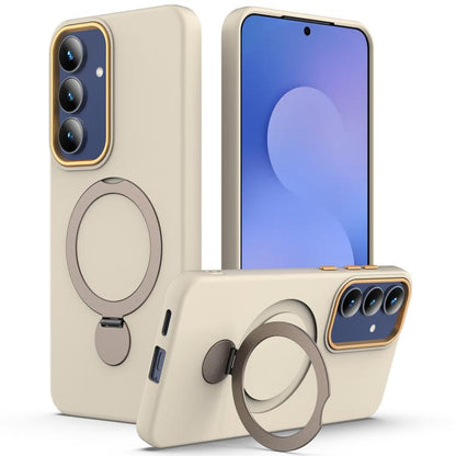 Gen1.5 Pivot Ring Holder TPU Hybrid PC Phone Case, For Samsung Galaxy S24 FE 5G, For Samsung Galaxy S24 Ultra 5G