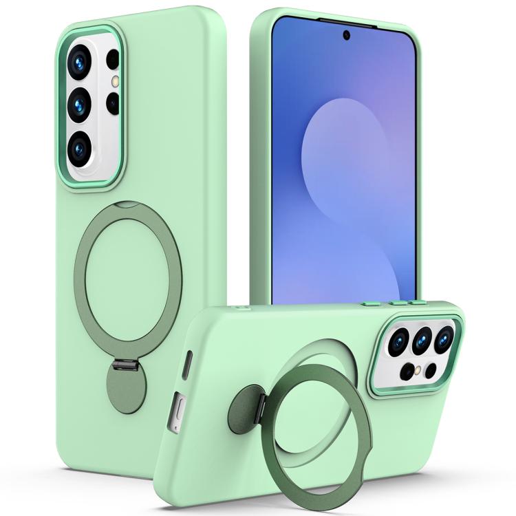 Gen1.5 Pivot Ring Holder TPU Hybrid PC Phone Case, For Galaxy S26 FE 5G, For Samsung Galaxy S26+ 5G, For Samsung Galaxy S26 Ultra 5G, For Samsung Galaxy S26 5G, For Samsung Galaxy S25 FE 5G, For Samsung Galaxy S25 Edge 5G, For Samsung Galaxy S24 / S25 ...