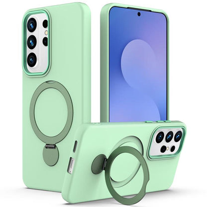 Gen1.5 Pivot Ring Holder TPU Hybrid PC Phone Case, For Galaxy S26 FE 5G, For Samsung Galaxy S26+ 5G, For Samsung Galaxy S26 Ultra 5G, For Samsung Galaxy S26 5G, For Samsung Galaxy S25 FE 5G, For Samsung Galaxy S25 Edge 5G, For Samsung Galaxy S24 / S25 ...