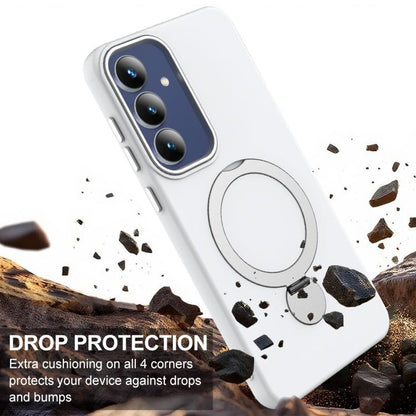 Gen1.5 Pivot Ring Holder TPU Hybrid PC Phone Case, For Galaxy S26 FE 5G, For Samsung Galaxy S26+ 5G, For Samsung Galaxy S26 Ultra 5G, For Samsung Galaxy S26 5G, For Samsung Galaxy S25 FE 5G, For Samsung Galaxy S25 Edge 5G, For Samsung Galaxy S24 / S25 ...