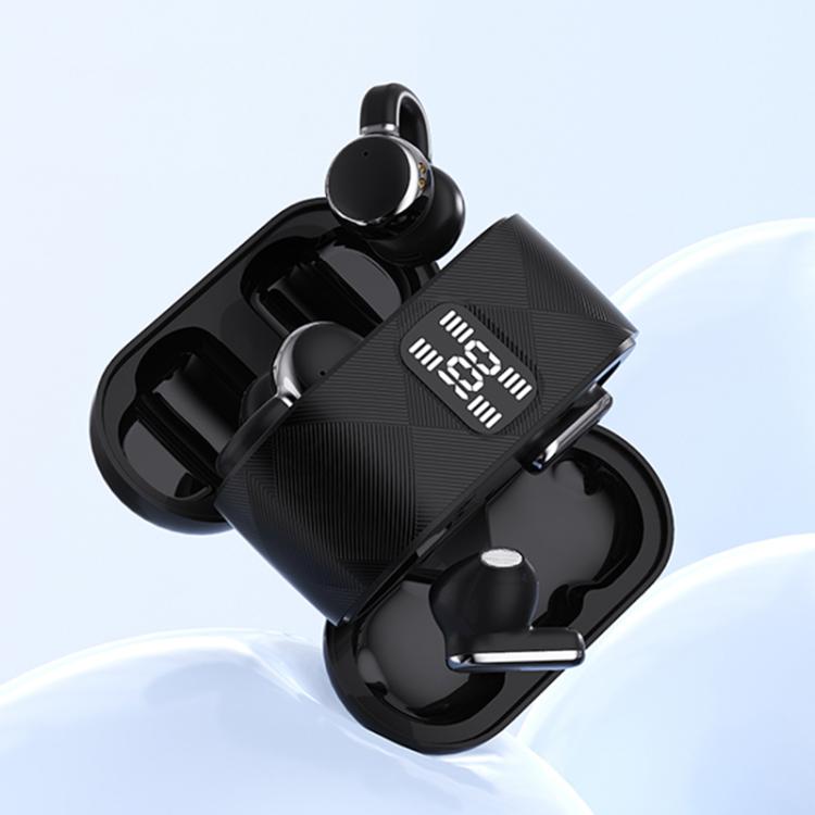 J-Q16 2 in 1 Digital Display ENC Noise Reduction Wireless Bluetooth Earphone