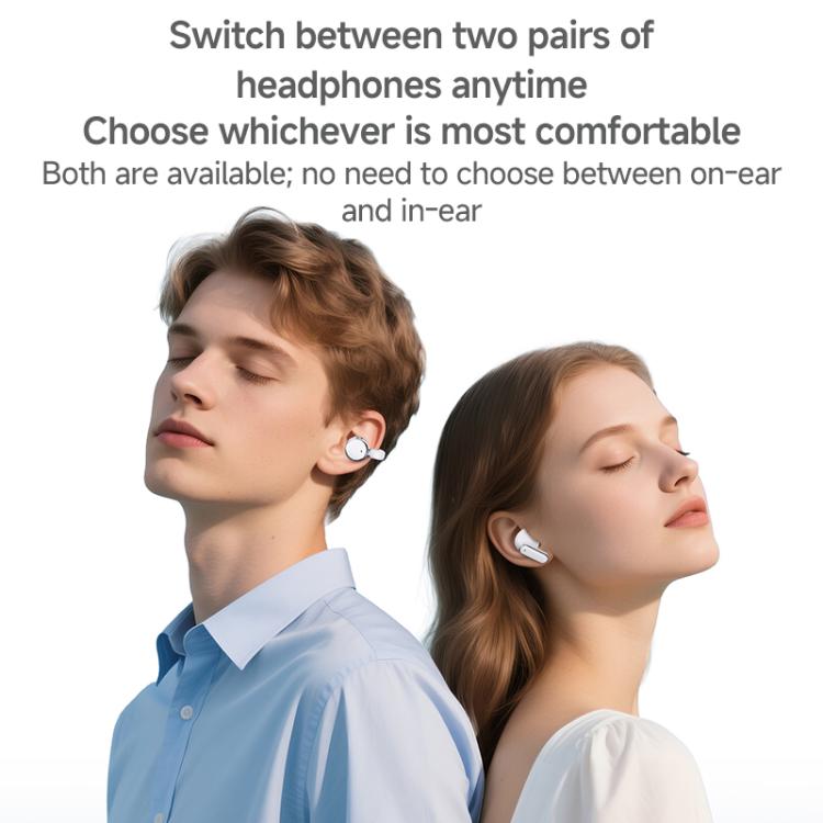 J-Q16 2 in 1 Digital Display ENC Noise Reduction Wireless Bluetooth Earphone
