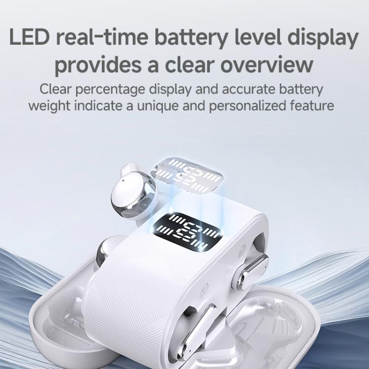 J-Q16 2 in 1 Digital Display ENC Noise Reduction Wireless Bluetooth Earphone