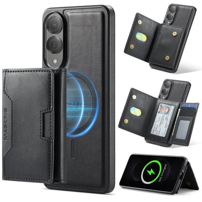 MAGKING K4 Series MagSafe RFID Tri-fold Card Bag Detachable Phone Case, For Samsung Galaxy S26+ 5G, For Samsung Galaxy S26 Ultra 5G, For Samsung Galaxy S26 5G, For Samsung Galaxy S25 FE 5G, For Samsung Galaxy S25 Edge 5G, For Samsung Galaxy S25 5G     ...