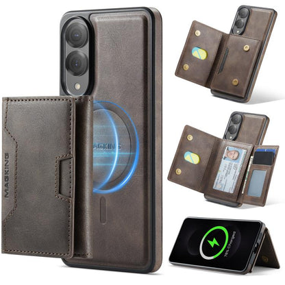 MAGKING K4 Series MagSafe RFID Tri-fold Card Bag Detachable Phone Case, For Samsung Galaxy S26+ 5G, For Samsung Galaxy S26 Ultra 5G, For Samsung Galaxy S26 5G, For Samsung Galaxy S25 FE 5G, For Samsung Galaxy S25 Edge 5G, For Samsung Galaxy S25 5G     ...