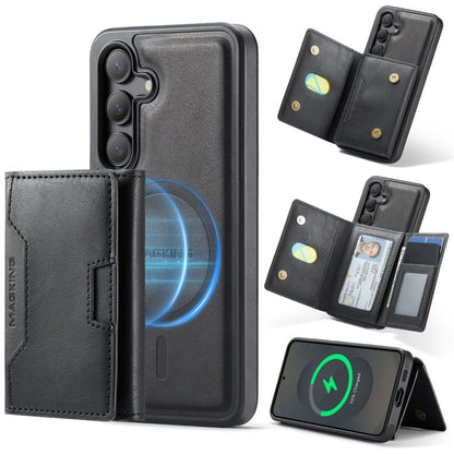 MAGKING K4 Series MagSafe RFID Tri-fold Card Bag Detachable Phone Case, For Samsung Galaxy S26+ 5G, For Samsung Galaxy S26 Ultra 5G, For Samsung Galaxy S26 5G, For Samsung Galaxy S25 FE 5G, For Samsung Galaxy S25 Edge 5G, For Samsung Galaxy S25 5G     ...