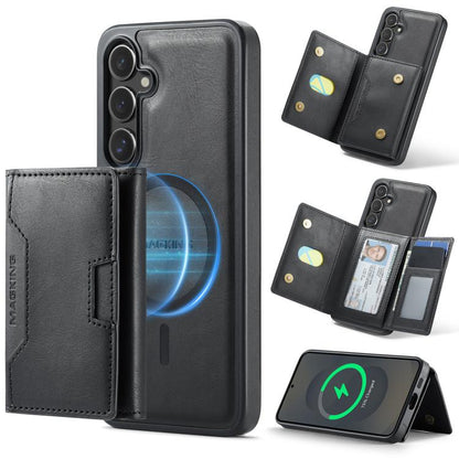 MAGKING K4 Series MagSafe RFID Tri-fold Card Bag Detachable Phone Case, For Samsung Galaxy S26+ 5G, For Samsung Galaxy S26 Ultra 5G, For Samsung Galaxy S26 5G, For Samsung Galaxy S25 FE 5G, For Samsung Galaxy S25 Edge 5G, For Samsung Galaxy S25 5G     ...