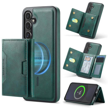 MAGKING K4 Series MagSafe RFID Tri-fold Card Bag Detachable Phone Case, For Samsung Galaxy S26+ 5G, For Samsung Galaxy S26 Ultra 5G, For Samsung Galaxy S26 5G, For Samsung Galaxy S25 FE 5G, For Samsung Galaxy S25 Edge 5G, For Samsung Galaxy S25 5G     ...