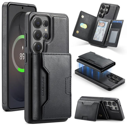 MAGKING K4 Series MagSafe RFID Tri-fold Card Bag Detachable Phone Case, For Samsung Galaxy S26+ 5G, For Samsung Galaxy S26 Ultra 5G, For Samsung Galaxy S26 5G, For Samsung Galaxy S25 FE 5G, For Samsung Galaxy S25 Edge 5G, For Samsung Galaxy S25 5G     ...