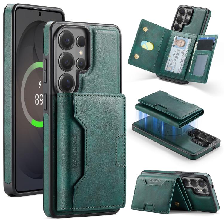MAGKING K4 Series MagSafe RFID Tri-fold Card Bag Detachable Phone Case, For Samsung Galaxy S26+ 5G, For Samsung Galaxy S26 Ultra 5G, For Samsung Galaxy S26 5G, For Samsung Galaxy S25 FE 5G, For Samsung Galaxy S25 Edge 5G, For Samsung Galaxy S25 5G     ...