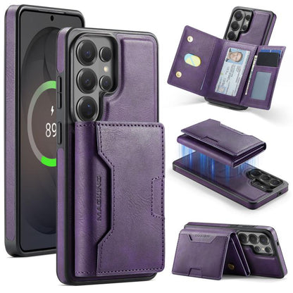 MAGKING K4 Series MagSafe RFID Tri-fold Card Bag Detachable Phone Case, For Samsung Galaxy S26+ 5G, For Samsung Galaxy S26 Ultra 5G, For Samsung Galaxy S26 5G, For Samsung Galaxy S25 FE 5G, For Samsung Galaxy S25 Edge 5G, For Samsung Galaxy S25 5G     ...