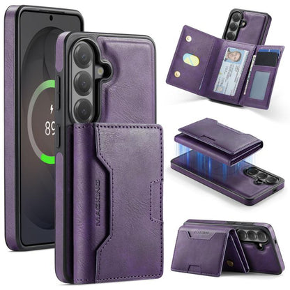 MAGKING K4 Series MagSafe RFID Tri-fold Card Bag Detachable Phone Case, For Samsung Galaxy S26+ 5G, For Samsung Galaxy S26 Ultra 5G, For Samsung Galaxy S26 5G, For Samsung Galaxy S25 FE 5G, For Samsung Galaxy S25 Edge 5G, For Samsung Galaxy S25 5G     ...