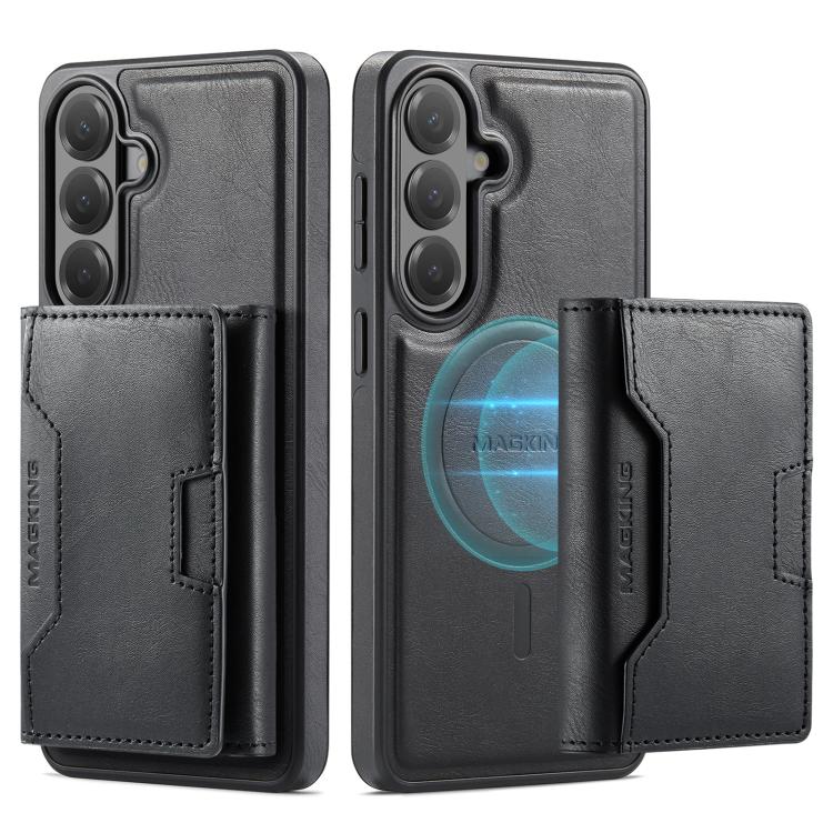 MAGKING K4 Series MagSafe RFID Tri-fold Card Bag Detachable Phone Case, For Samsung Galaxy S26+ 5G, For Samsung Galaxy S26 Ultra 5G, For Samsung Galaxy S26 5G, For Samsung Galaxy S25 FE 5G, For Samsung Galaxy S25 Edge 5G, For Samsung Galaxy S25 5G     ...