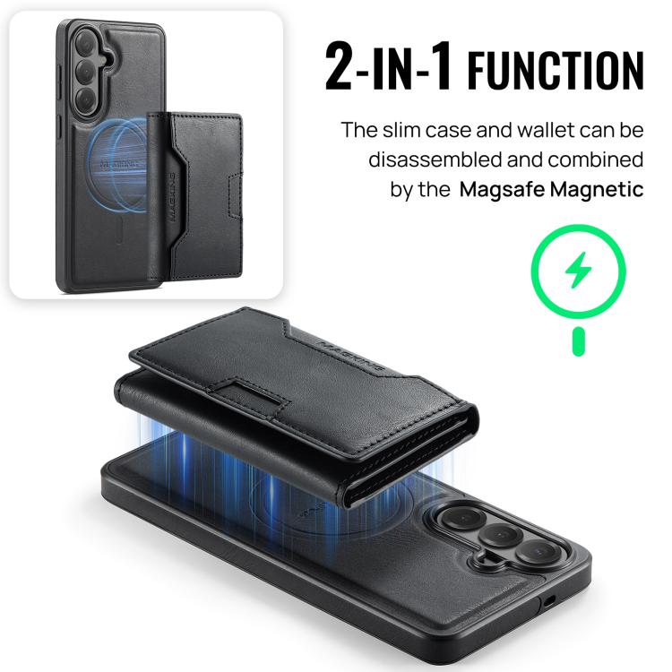 MAGKING K4 Series MagSafe RFID Tri-fold Card Bag Detachable Phone Case, For Samsung Galaxy S26+ 5G, For Samsung Galaxy S26 Ultra 5G, For Samsung Galaxy S26 5G, For Samsung Galaxy S25 FE 5G, For Samsung Galaxy S25 Edge 5G, For Samsung Galaxy S25 5G     ...