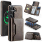 MAGKING K4 Series MagSafe RFID Tri-fold Card Bag Detachable Phone Case, For Galaxy S24 Ultra 5G, For Galaxy S24+ 5G, For Galaxy S24 5G