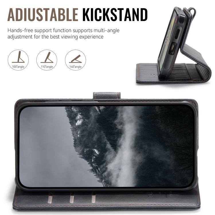 AutSpace A05 2 in 1 Retro Calf Texture MagSafe Magnetic Phone Case, For Samsung Galaxy S26+ 5G, For Samsung Galaxy S26 Ultra 5G, For Samsung Galaxy S26 5G, For Samsung Galaxy S25 FE 5G, For Samsung Galaxy S25 Edge 5G, For Samsung Galaxy S25 5G / S24 5G...