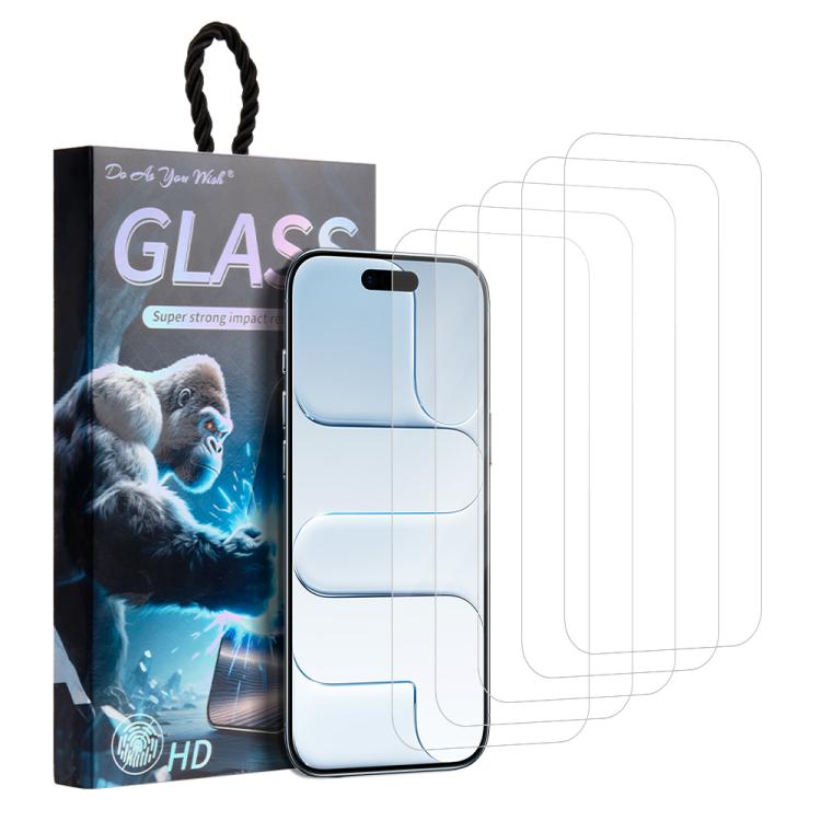 5pcs / Pack Do As You Wish HD Tempered Glass Film