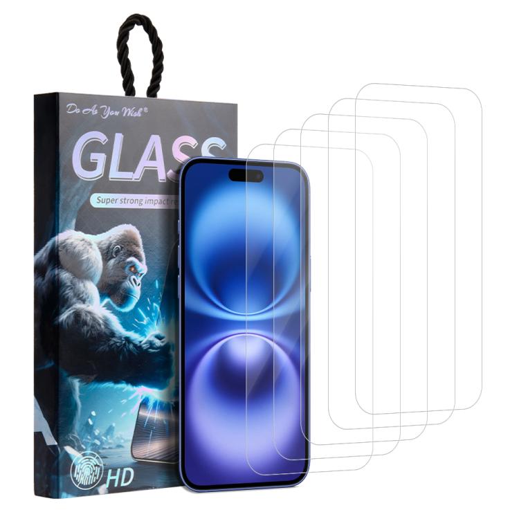 5pcs / Pack Do As You Wish HD Tempered Glass Film