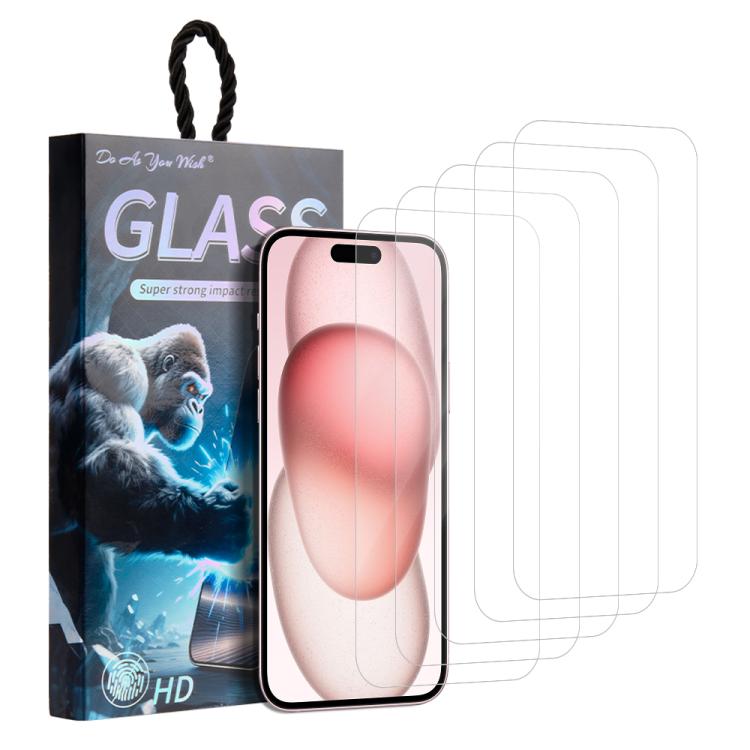 5pcs / Pack Do As You Wish HD Tempered Glass Film