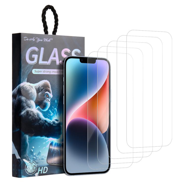 5pcs / Pack Do As You Wish HD Tempered Glass Film