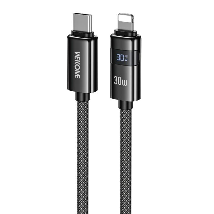 WK WDC-104 Raython 2 Digital Display 30W Type-C to 8 Pin Fast Charging Data Cable, Length: 1.2m