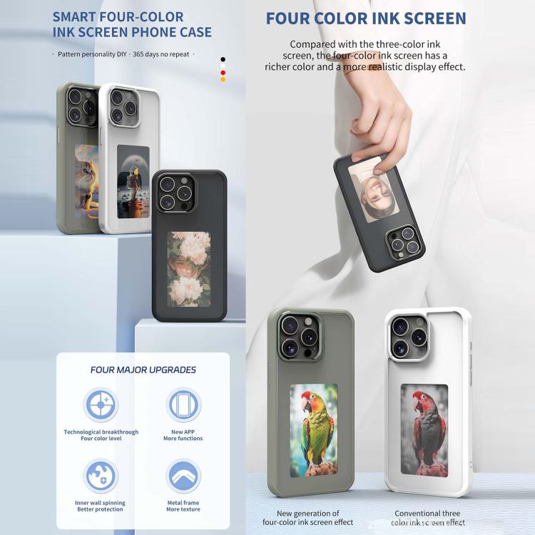 Four-Color E-ink Screen NFC DIY Phone Case