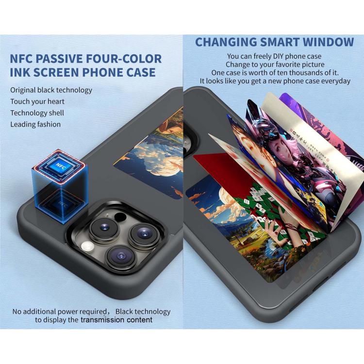 Four-Color E-ink Screen NFC DIY Phone Case
