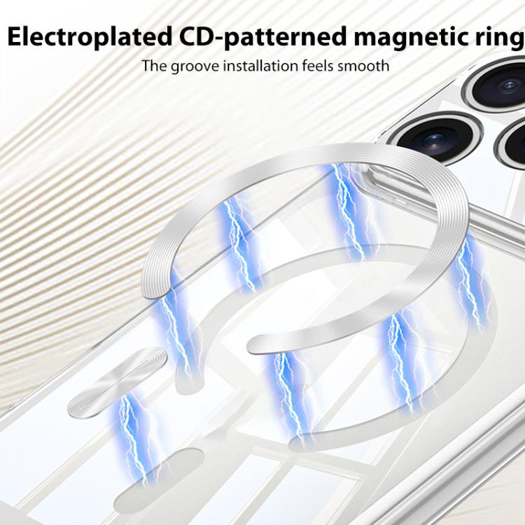 GKK Phantom CD Pattern Magnetic MagSafe Transparent Phone Case