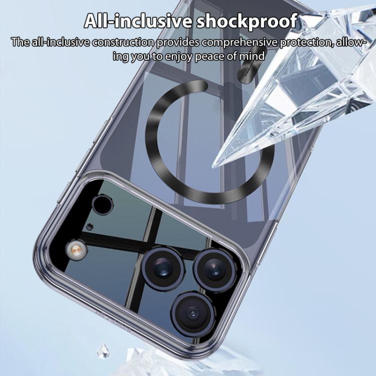 GKK Phantom CD Pattern Magnetic MagSafe Transparent Phone Case