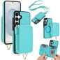 AwQuer 2 in 1 Crossbody Zipper Wallet Leather Back Phone Case, For Samsung Galaxy S25 FE 5G, For Samsung Galaxy S25 Edge 5G, For Samsung Galaxy S24 / S25 5G, For Samsung Galaxy S24+ / S25+ 5G, For Samsung Galaxy S25 Ultra 5G, For Samsung Galaxy S24 FE 5G