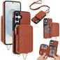 AwQuer 2 in 1 Crossbody Zipper Wallet Leather Back Phone Case, For Samsung Galaxy S24 Ultra 5G, For Samsung Galaxy S23 FE 5G, For Samsung Galaxy S23 Ultra 5G, For Samsung Galaxy S23+ 5G, For Samsung Galaxy S23 5G, For Samsung Galaxy S22 Ultra 5G