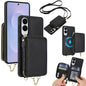 AwQuer 2 in 1 Crossbody Zipper Wallet Leather Back Phone Case, For Samsung Galaxy S25 FE 5G, For Samsung Galaxy S25 Edge 5G, For Samsung Galaxy S24 / S25 5G, For Samsung Galaxy S24+ / S25+ 5G, For Samsung Galaxy S25 Ultra 5G, For Samsung Galaxy S24 FE 5G