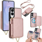 AwQuer 2 in 1 Crossbody Zipper Wallet Leather Back Phone Case, For Samsung Galaxy S25 FE 5G, For Samsung Galaxy S25 Edge 5G, For Samsung Galaxy S24 / S25 5G, For Samsung Galaxy S24+ / S25+ 5G, For Samsung Galaxy S25 Ultra 5G, For Samsung Galaxy S24 FE 5G