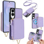 AwQuer 2 in 1 Crossbody Zipper Wallet Leather Back Phone Case, For Samsung Galaxy S25 FE 5G, For Samsung Galaxy S25 Edge 5G, For Samsung Galaxy S24 / S25 5G, For Samsung Galaxy S24+ / S25+ 5G, For Samsung Galaxy S25 Ultra 5G, For Samsung Galaxy S24 FE 5G