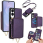 AwQuer 2 in 1 Crossbody Zipper Wallet Leather Back Phone Case, For Samsung Galaxy S25 FE 5G, For Samsung Galaxy S25 Edge 5G, For Samsung Galaxy S24 / S25 5G, For Samsung Galaxy S24+ / S25+ 5G, For Samsung Galaxy S25 Ultra 5G, For Samsung Galaxy S24 FE 5G