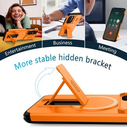 Sliding Camshield MagSafe Holder Phone Case, For Samsung Galaxy S26+ 5G, For Samsung Galaxy S26 Ultra 5G, For Samsung Galaxy S26 5G, For Samsung Galaxy S25 FE 5G, For Samsung Galaxy S25 Edge 5G, For Samsung Galaxy S25 / S24 5G