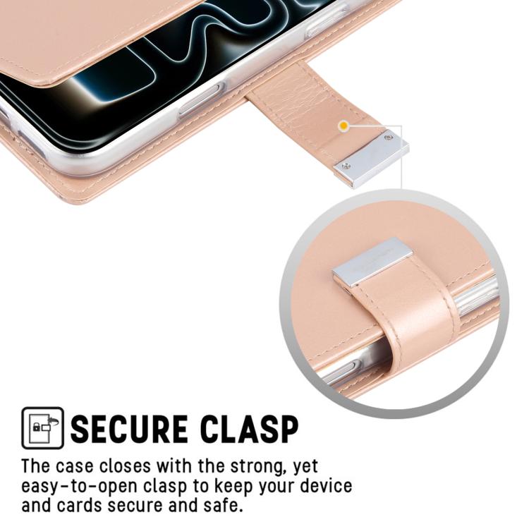 GOOSPERY RICH DIARY Crazy Horse Texture Leather Phone Case