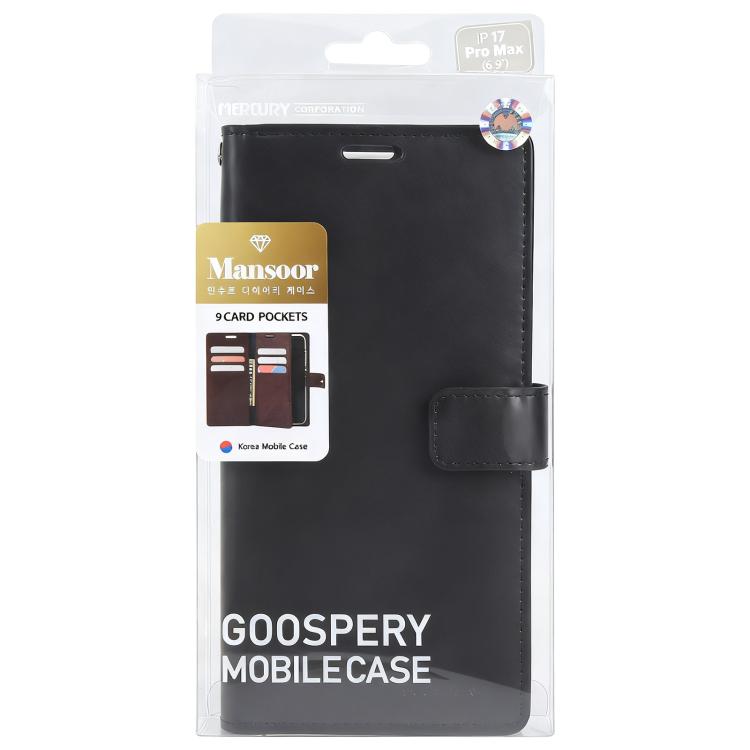GOOSPERY MANSOOR DIARY 9 Card Slots Leather Phone Case