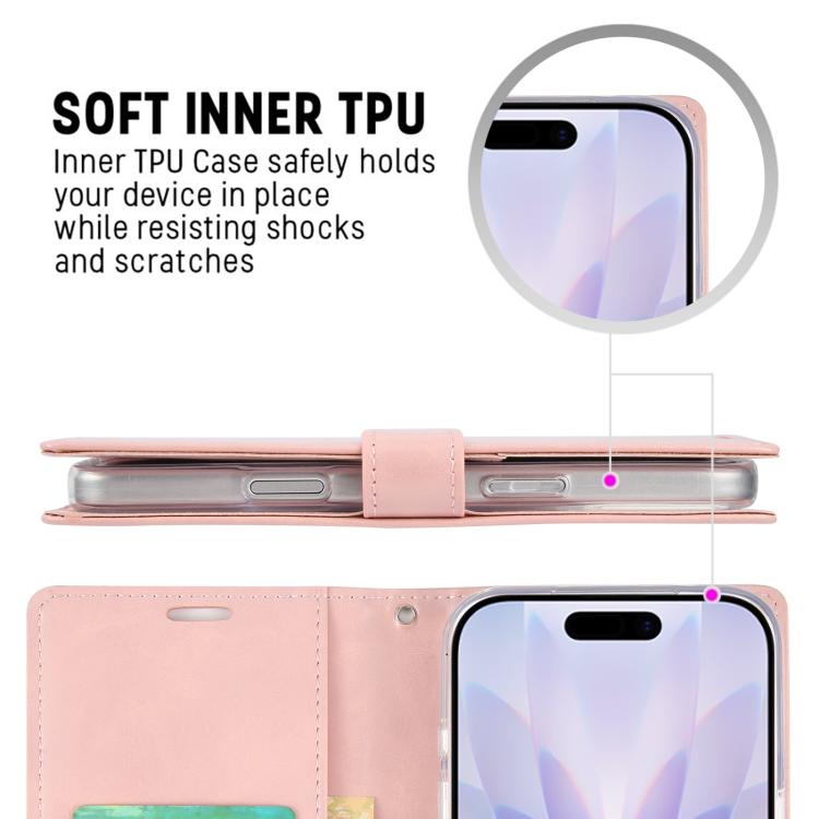 GOOSPERY BLUE MOON Crazy Horse Texture Leather Phone Case