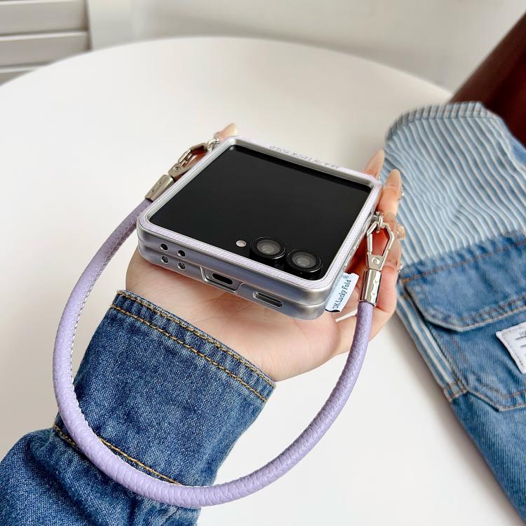 Silver Edge Side Buckle Denim Textured MagSafe Magnetic Phone Case