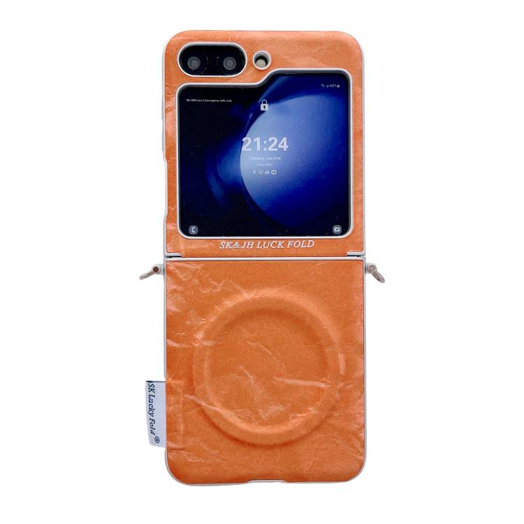 Nameplate Style Silver Edge Side Buckle Shimmering Velvet MagSafe Magnetic Phone Case