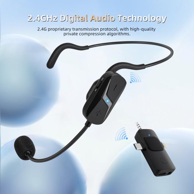 Yanmai GF13 2.4G Wireless Headset Noise Reduction Microphone