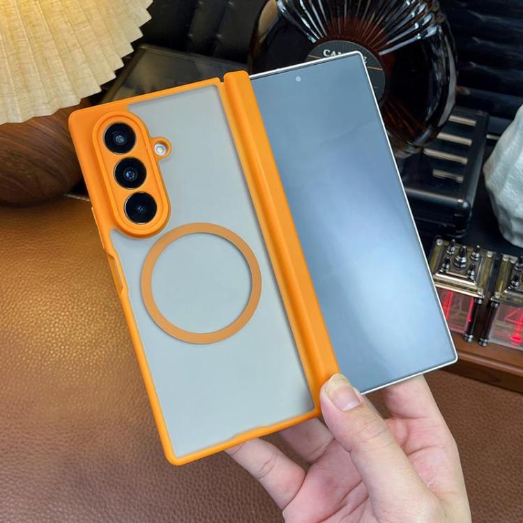 Matte Skin Feel MagSafe Dual Axis Folding Phone Case, For Samsung Galaxy Z Fold7 5G