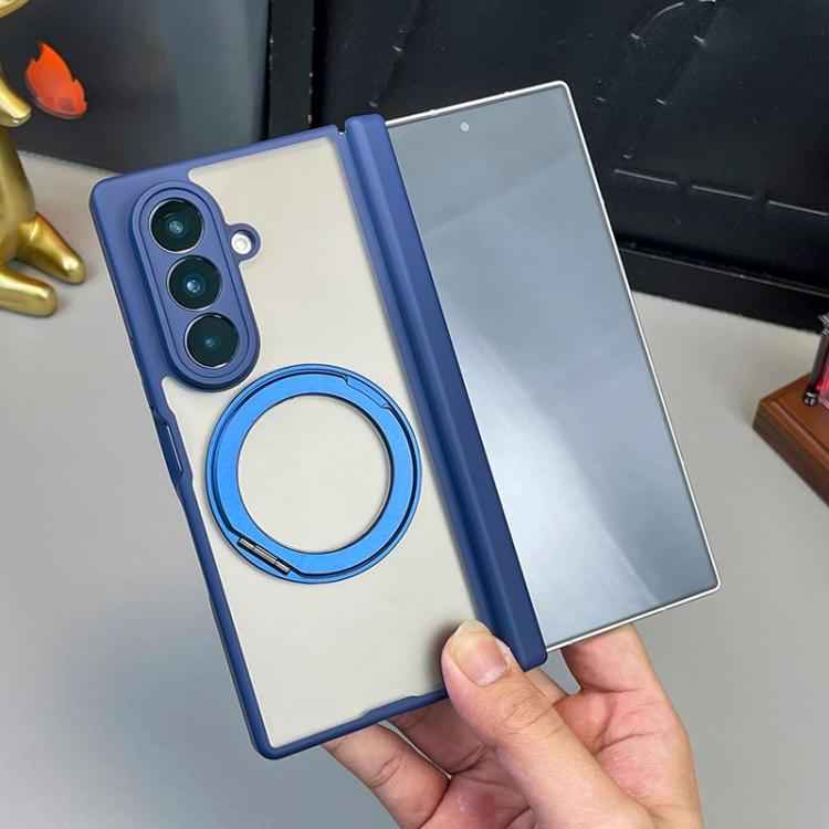 Matte Skin Feel MagSafe Dual Axis Folding Phone Case with Rotating Stand, For Samsung Galaxy Z Fold7 5G